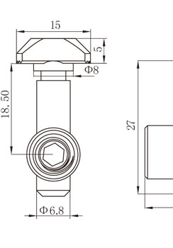 鋁型材內置內連接配件物理參數1 鋁型材內置內連接配件物理參數1