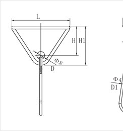 滑動(dòng)掛鉤前視圖